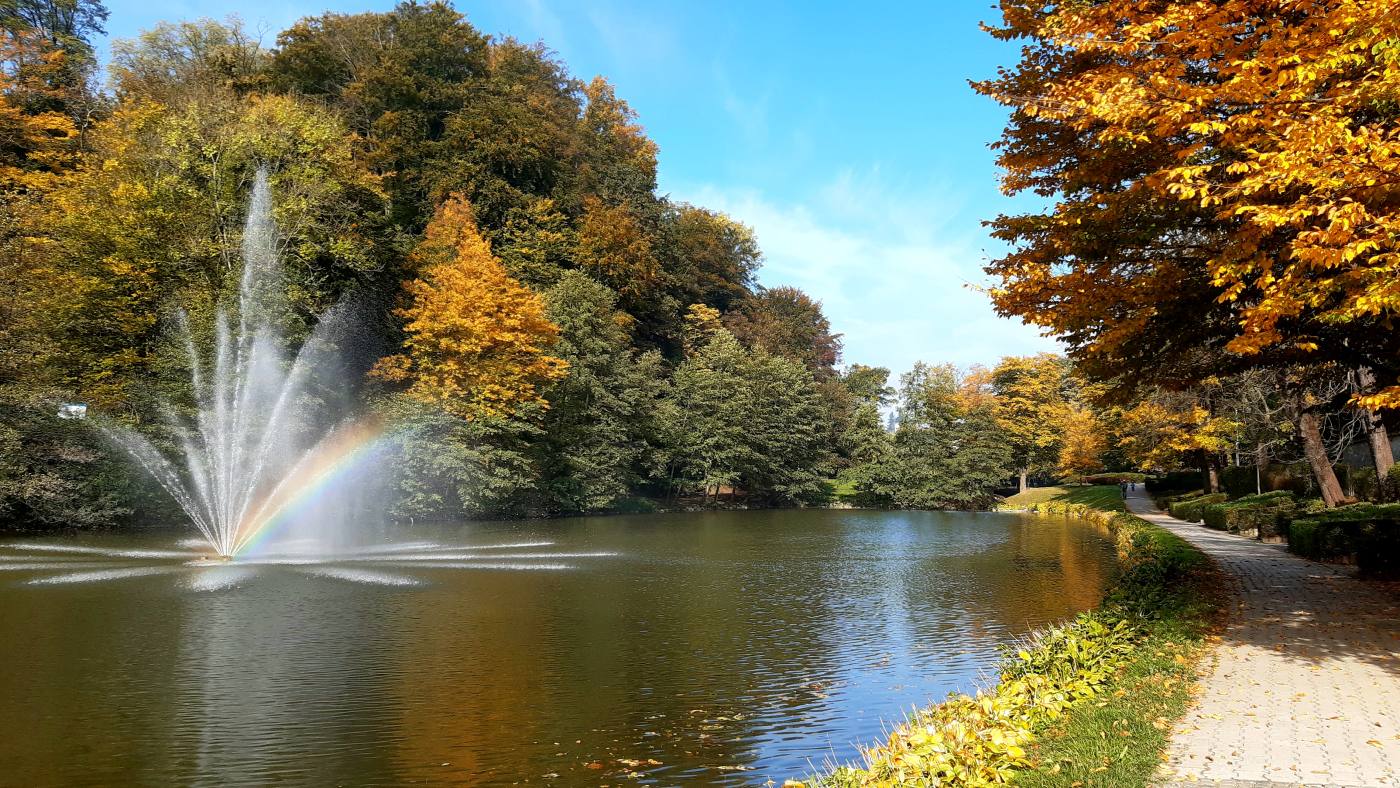 Herbst bei den Drei Teichen in Maribor Park