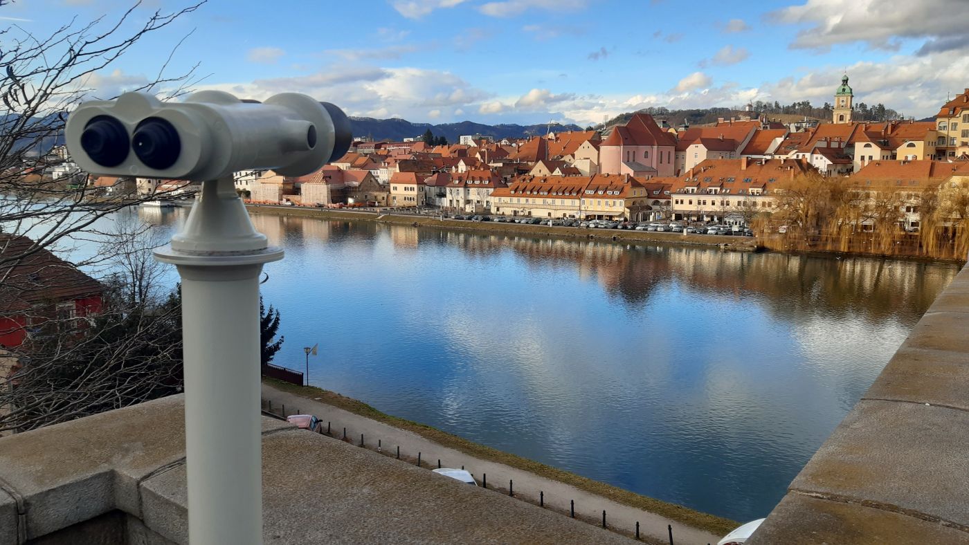 View on Lent by the Drava River